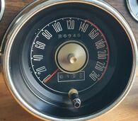 69 Shelby Tacho metric km/h speedometer